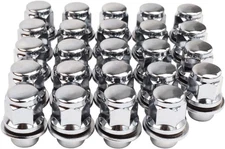 Chrome Closed End Mag Style Lug Nuts 20 Pcs for Lexus Vehicles