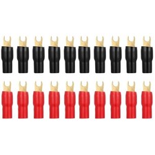 Spade Terminals Connectors: 20Pcs Spade Connector 4GA Gauge Strip Terminal