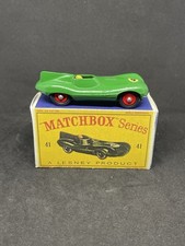 Lesney Matchbox 41 Custom Jaguar D Type With Red Hubs 41 Decal Nice Repro Box.