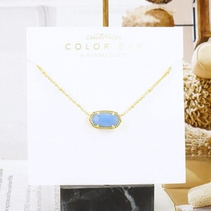 Authentic NWOT Kendra Scott Elisa Satellite Glow in the Dark Necklace Gold Plated