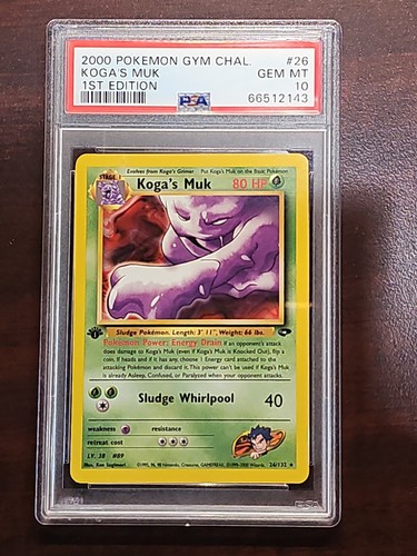 Koga's Muk (1st Edition) graded PSA 10 for sale on eBay