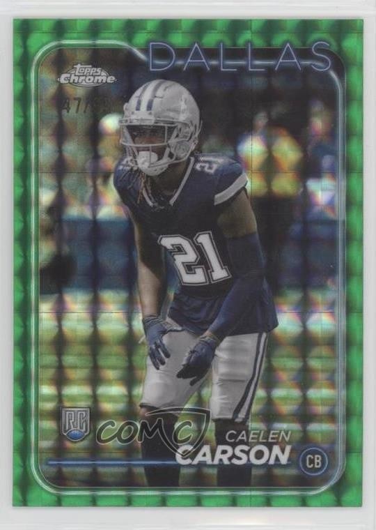 Caelen Carson Topps Chrome #276 Green Geometric