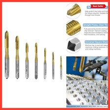 Metric Spiral Point Tap Set 7pcs M2 M2.5 M3 M3.5 M4 M5 M6 High Speed Steel