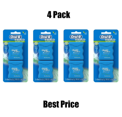 Oral-B Complete Satin Ribbon Mint Dental Floss, 50m, 4 Pack of 2 COunt