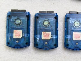 Official Sega Dreamcast Clear Blue VMU HKT-7000 Memory Card /w New Batteries