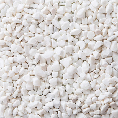 Deko-Kies weiß Marmorsteine für Topfpflanzen Aquarium Balkon Bastel 460g