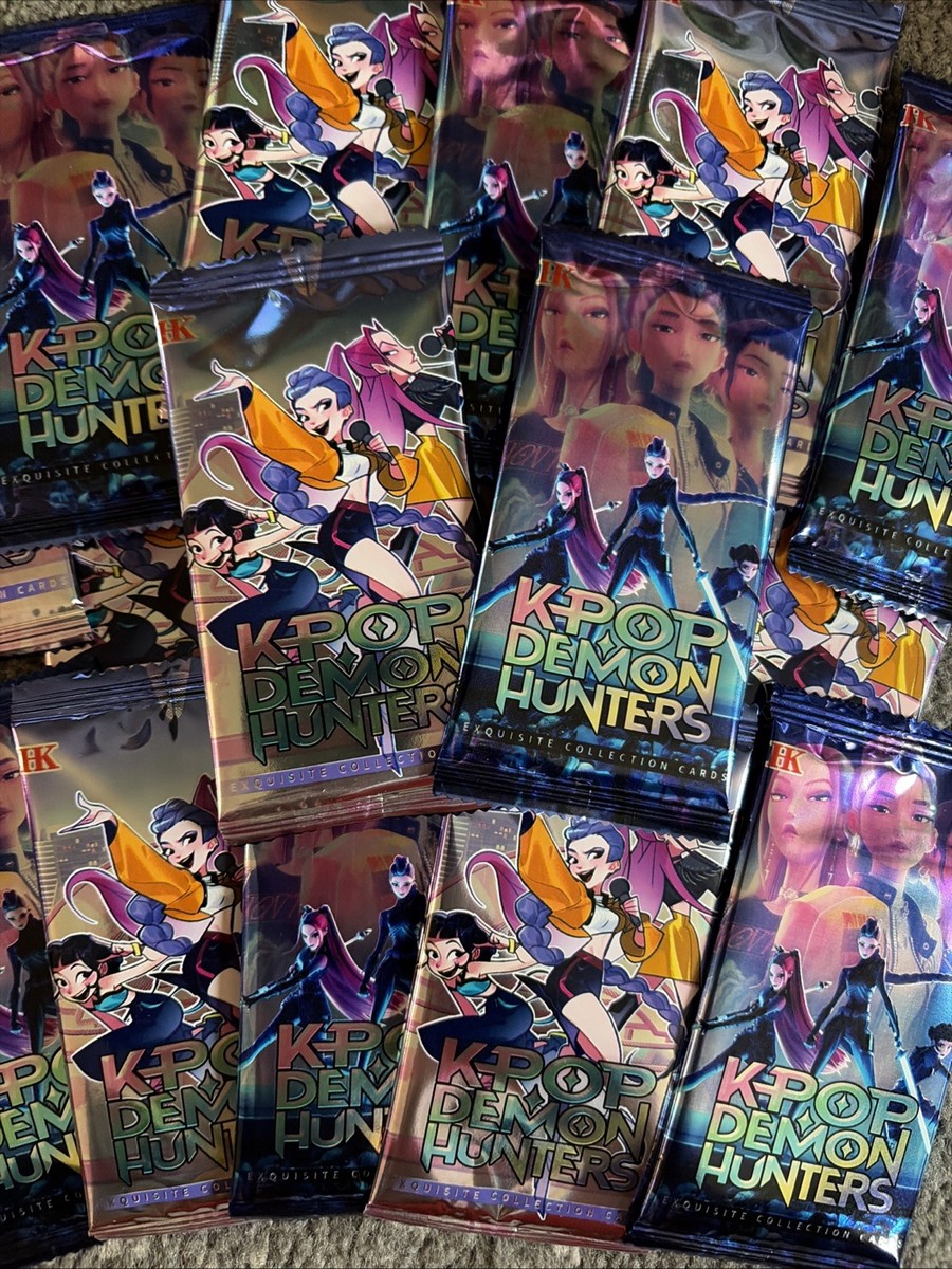 10 PACK LOT Kpop Demon Hunter Trading Cards Sealed Booster 5 Cards