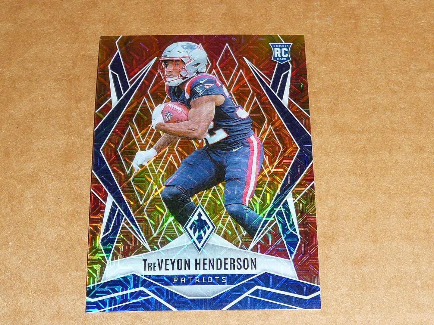 2025 Panini Phoenix FIREBURST TREVEYON HENDERSON PATRIOTS ROOKIE 93/350 #187