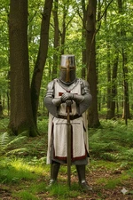 Knight Templar Armor: 14th Century Crusader Full Body Armor