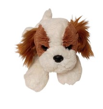 Peluche de perro Aurora Stella Shih Tzu 9" marrón blanco cachorro cachorro de batalla
