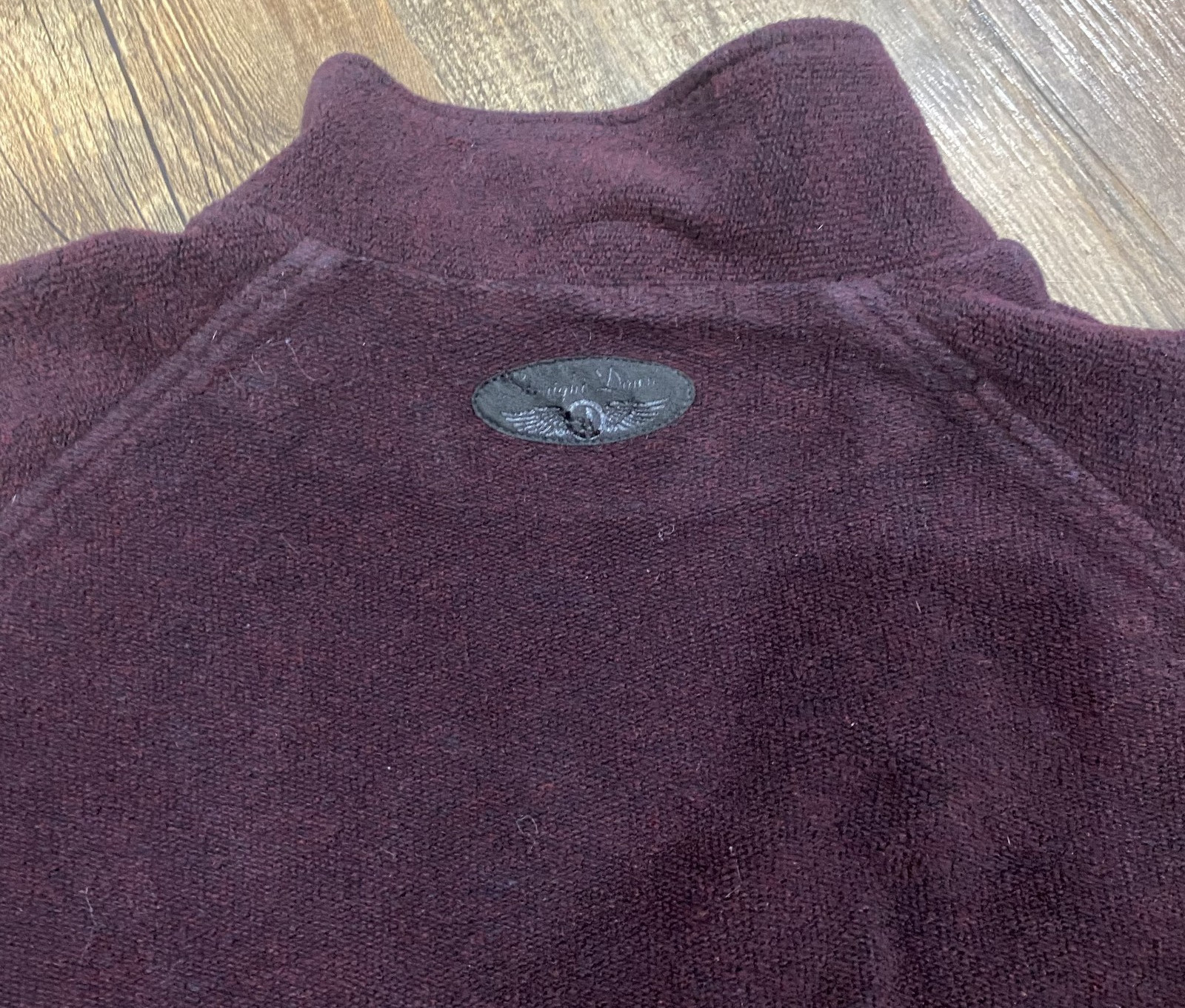 Straight Down Golf Textured Pullover Burgundy 1/4… - image 6