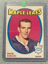 VINTAGE HOCKEY DAVE KEON - 1971-72 O-Pee-Chee #80 HOF GREATEST MAPLE LEAF EVER!
