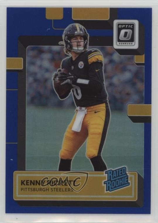 2022 Panini Donruss Optic Rated Blue Prizm /179 Kenny Pickett #201 Rookie RC rf2