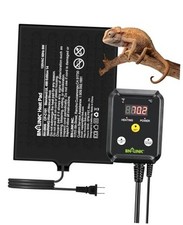 Durable Reptile Heating Pad 6" X 8" with Digital 6" X 8" with Thermostat