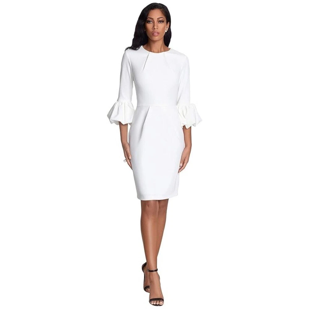 Knee Length 3/4 Sleeve Formal Dresses for Women for sale | eBay