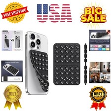 Silicone Suction Cup Phone Case Mount Double Sided, Silicon Sticky Phone Grip...