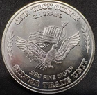 1981 US Assay Office San Francisco 1 oz .999 Silver Round Eagle Flag Vintage BU