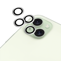 Panzerfolie Schutzglas Apple Iphone 15 Plus Displayschutz - Cazy - Silber