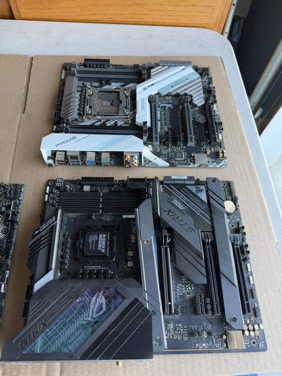 MIXED LOT OF ASUS PRIME Z390 SERIES-A, ROG STRIX 2690-E, AND ASUS