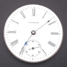 WALTHAM 610 16s 7J Watch Movement REMOVED FROM GOLD CASE/BALANCE RUNS  l46