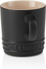 Image of LE CREUSET Stoneware Espresso Mug, 100 ml - Satin Black