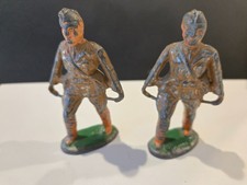 Barclay Manoil 1930s Army Toy Soldiers, Stretcher Bearers, Set of 2, Lead