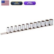 Proto J52212 38 Drive 12 Piece Metric Socket Set 6 Point
