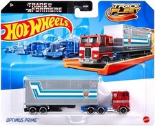 Hot Wheels Transformers Track Fleet Optimus Prime Truck 1:64 Diecast
