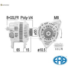 GENERATORE 209444A PER MITSUBISHI PAJERO/PININ/IO/TR4 LEGNUM/VI MIRAGE GALANT