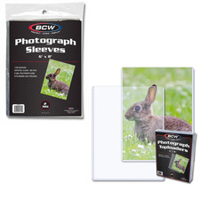 BCW 100 6x8 Photo Sleeves  25 Toploaders Bundle  Acid-Free Archival Safe