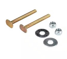 1/4 Inch X 2-1/4 Inch Closet Bolt For Toilet Set Brass Plated New In Package