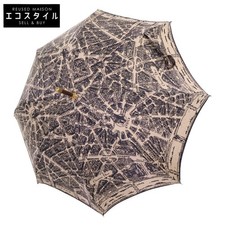 DIOR WalknDior Maple Wood Plan de Paris Umbrella Long Beige 92cm 97cm