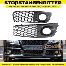 Stoßstange Nebelscheinwerfer Waben Gitter Kühlergrill Für Audi A4 B8 8KD 807 681