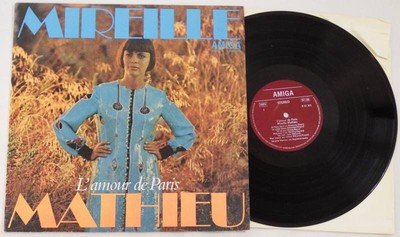 MIREILLE MATHIEU L'Amour De Paris LP Vinyl AMIGA Chanson France