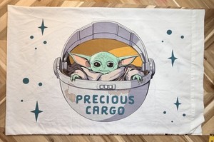 Star Wars Grogu Baby Yoda Precious Cargo Pillowcase Space Galaxy Cute