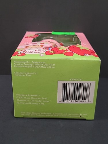 2003 Fragola Shortcake Have A Berry Buon Natale Ornamento Nuovo con Scatola - Foto 3 di 3