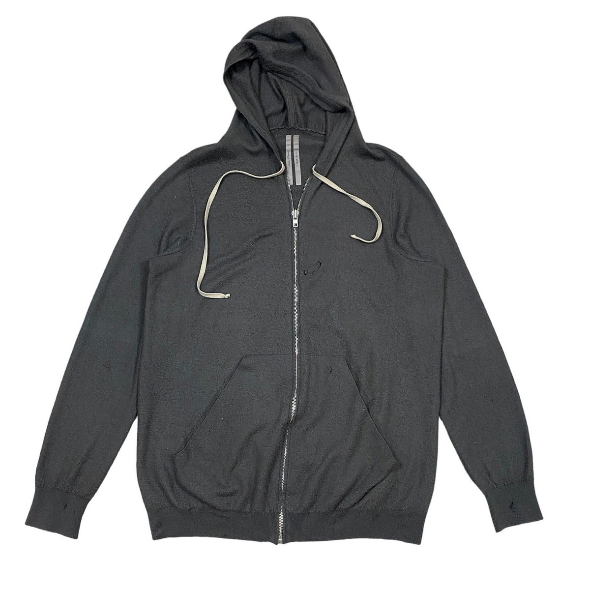 Rick Owens Faun S/S 15 Jason Cashmere Full Zip Hoodie Men's XL