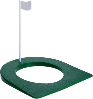 Compact 7'' Golf Putting Cup with Flag - Enhance Your Putting Skills Anywhere