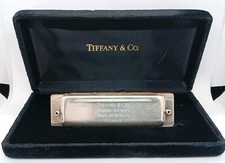 Tiffany  Co Hohner Germany Sterling 925 Sides Harmonica w/Original Case- C Key
