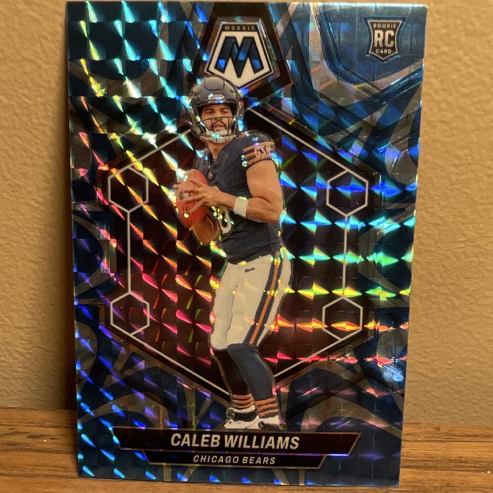 2024 Panini Mosaic Caleb Williams Bears Rookie Reactive Blue Prizm #301
