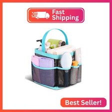 EUDELE Mesh Shower Caddy Portable for College Dorm Room Essentials, 8-Pocket Lar