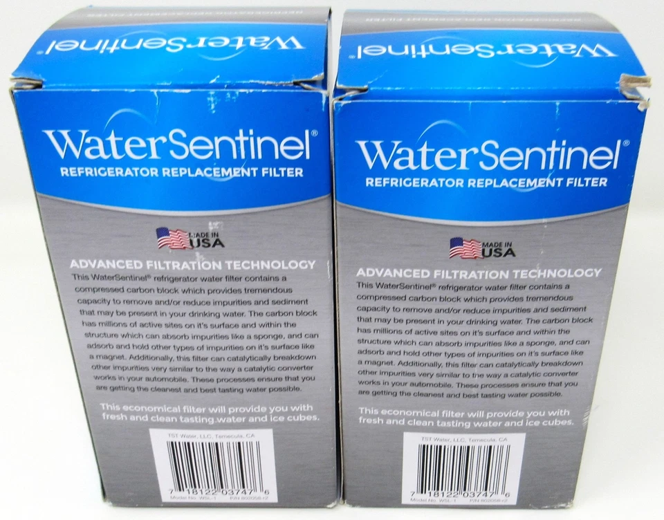 Water Sentinel WSL-1 Refrigerator Replacement Filters Lot of 2 Made in USA New - Image 3 of 4