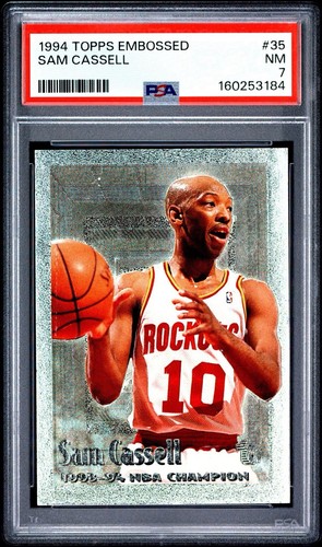 1994 Topps Embossed Sam Cassell #35 card