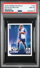 2010 PANINI FOOTBALL BELGIUM #153 KEVIN DE BRUYNE BELGIUM PSA 8