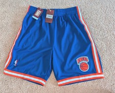 Mitchell & Ness Authentic New York Knicks Shorts L Large 44 Away Blue Swingman