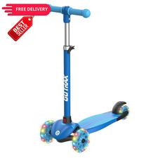 Gotrax KS1 Kids Kick Scooter, LED Lighted 22 inches x 11 x 30", Blue