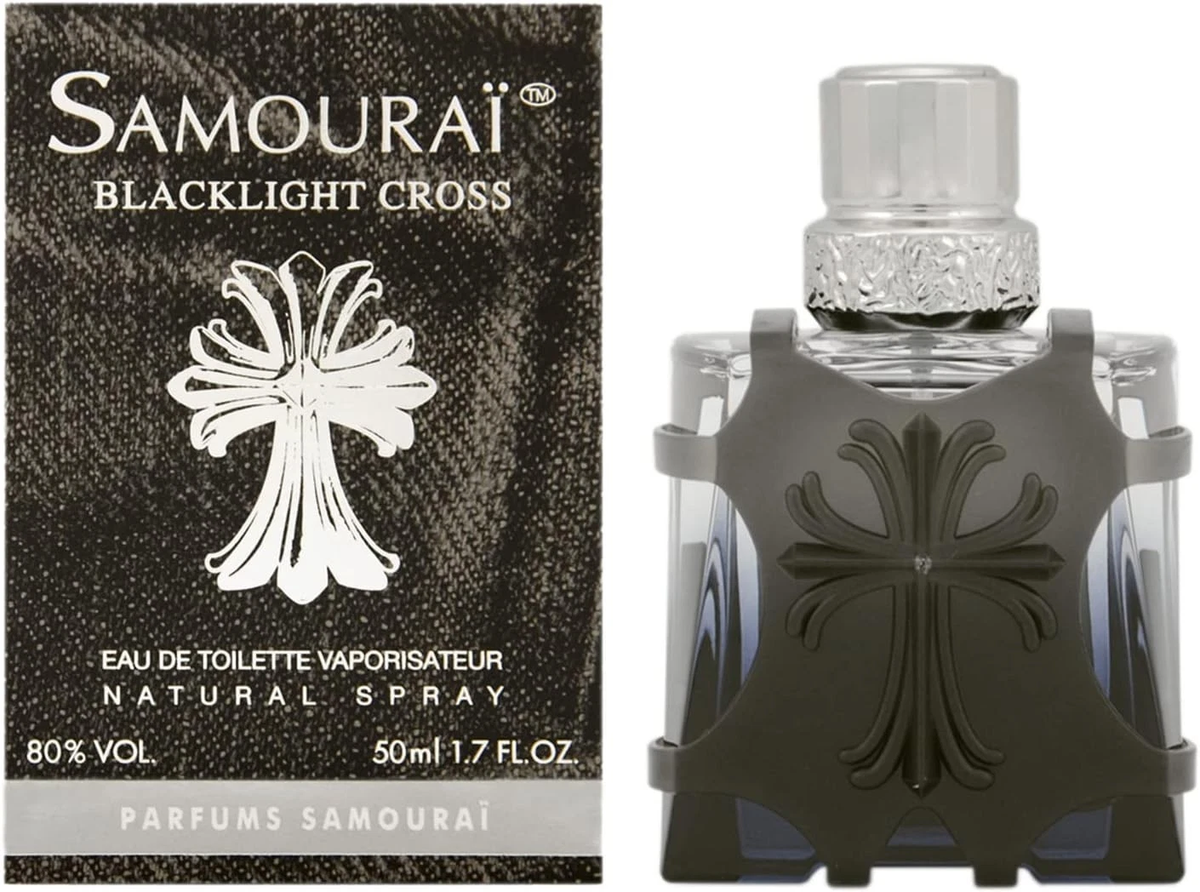 Alain Delon SAMOURAI Blacklight Cross Eau de Toilette For Men New