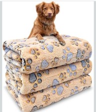 Dog Blankets for Medium Large Dogs, 2 Pack Pet Blanket Washable 41" x 31", Fuzzy
