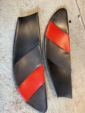 LOTUS ELAN M100 SE TURBO LEATHER RED STRIPE INTERIOR DOOR CARDS