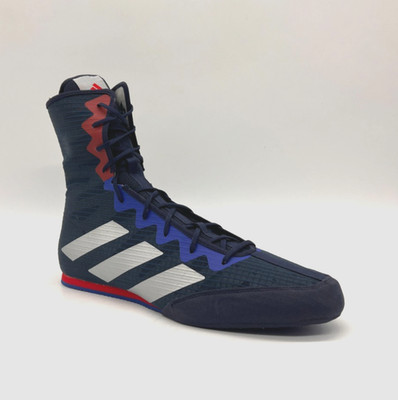 Adidas Box Hog 4 Blue Silver/Red MMA Boxing Shoes Size 14 Men/15 Women   HP6880